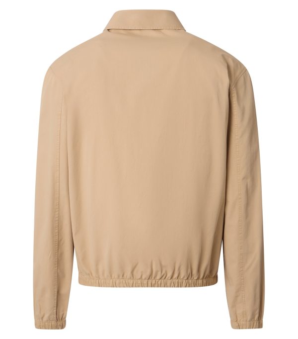 beige Jacke von hinten von Casamoda