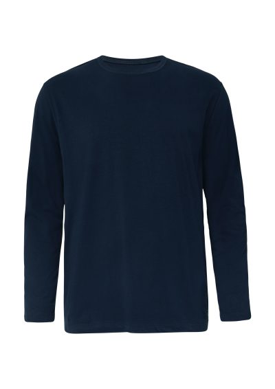 Rundhals-T-Shirt langarm