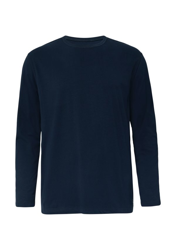 Rundhals-T-Shirt langarm